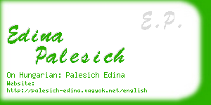 edina palesich business card